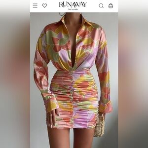 NWT Runaway the Label Print Tropical Dress